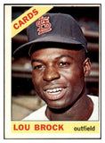 1966 Topps Baseball #125 Lou Brock Cardinals EX-MT Oc 440153