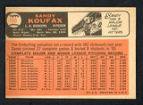 1966 Topps Baseball #100 Sandy Koufax Dodgers VG-EX 440155