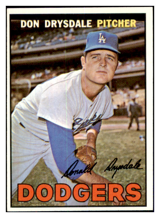 1967 Topps Baseball #055 Don Drysdale Dodgers NR-MT 440263