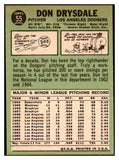 1967 Topps Baseball #055 Don Drysdale Dodgers NR-MT 440263