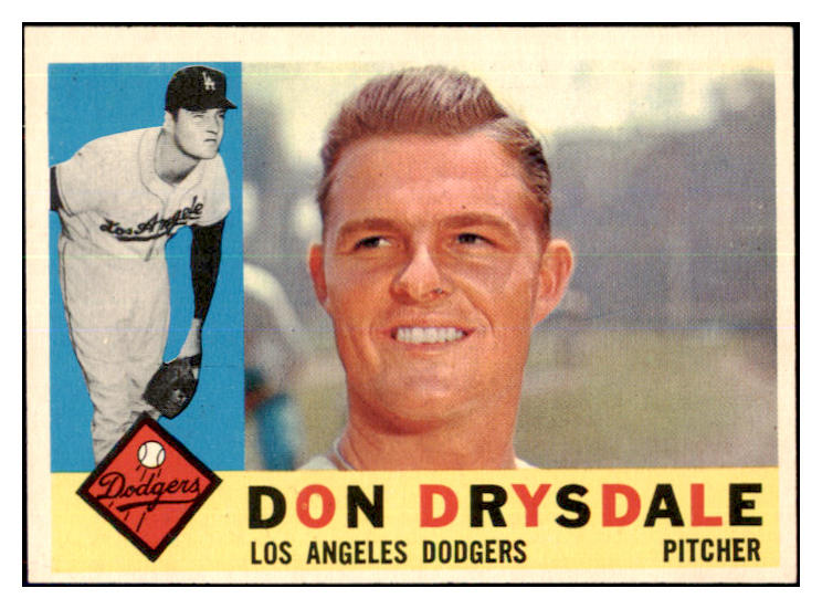 1960 Topps Baseball #475 Don Drysdale Dodgers NR-MT 440272