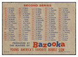 1957 Topps Baseball Checklist 1/2 possibly marked 440283