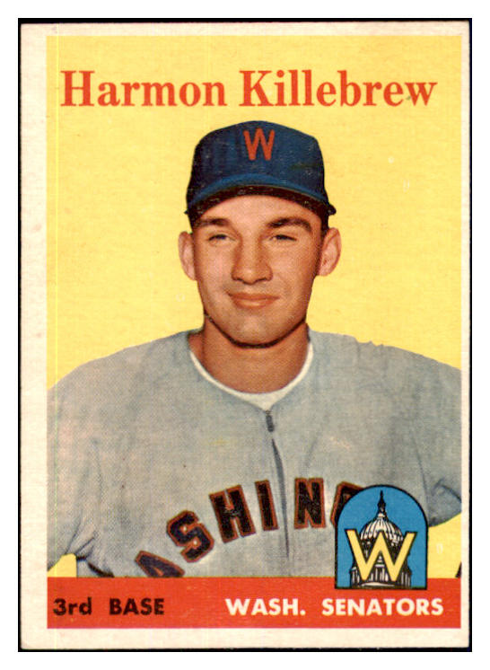 1958 Topps Baseball #288 Harmon Killebrew Senators EX-MT 440310