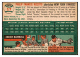 1954 Topps Baseball #017 Phil Rizzuto Yankees EX-MT 440318