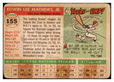 1955 Topps Baseball #155 Eddie Mathews Braves PR-FR 440330