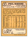 1968 Topps Baseball #257 Phil Niekro Braves NR-MT 440375