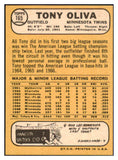 1968 Topps Baseball #165 Tony Oliva Twins NR-MT 440377