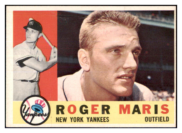 1960 Topps Baseball #377 Roger Maris Yankees EX-MT/NR-MT oc 440427
