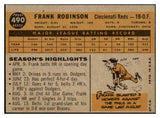1960 Topps Baseball #490 Frank Robinson Reds EX-MT 440445