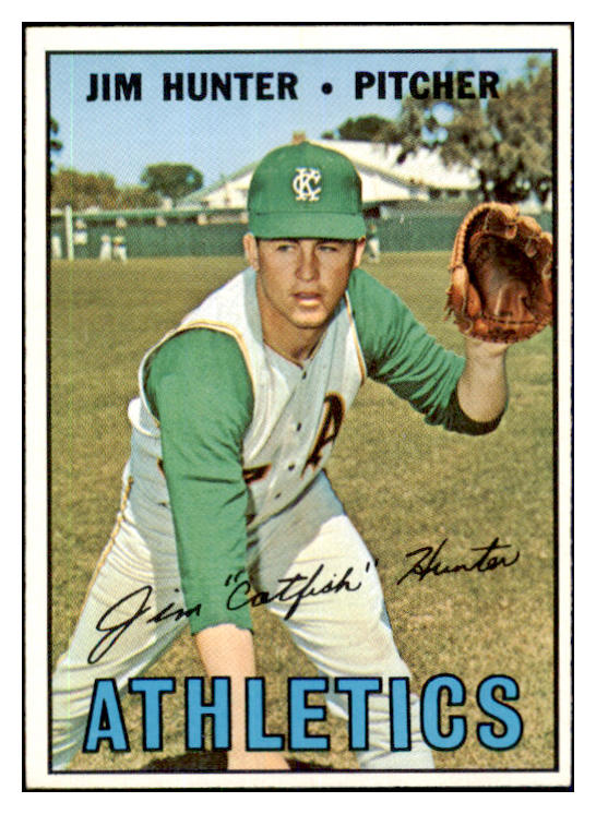 1967 Topps Baseball #369 Catfish Hunter A's NR-MT 440449
