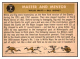 1960 Topps Baseball #007 Willie Mays Bill Rigney EX-MT/NR-MT 440462