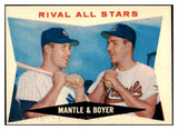 1960 Topps Baseball #160 Mickey Mantle Ken Boyer EX-MT 440475