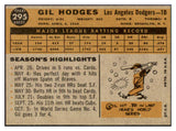 1960 Topps Baseball #295 Gil Hodges Dodgers EX-MT/NR-MT 440478