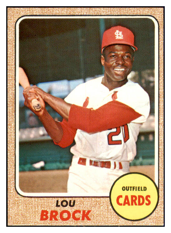 1968 Topps Baseball #520 Lou Brock Cardinals NR-MT 440500