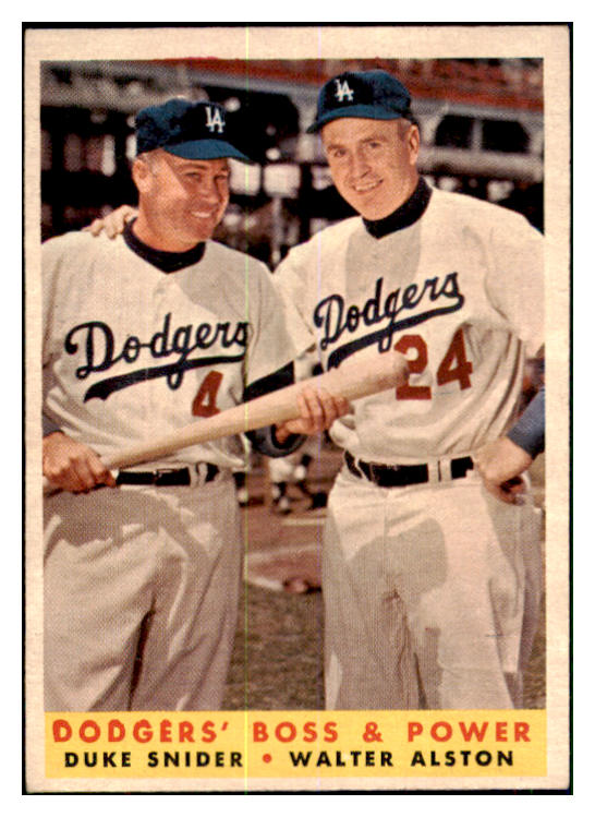 1958 Topps Baseball #314 Duke Snider Walter Alston EX-MT 440551