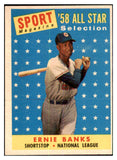 1958 Topps Baseball #482 Ernie Banks A.S. Cubs EX 440557