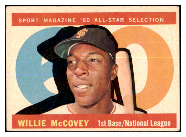 1960 Topps Baseball #554 Willie McCovey A.S. Giants VG/VG-EX 440578