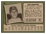 1971 Topps Baseball #045 Catfish Hunter A's EX-MT 440664