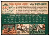 1954 Topps Baseball #132 Tom Lasorda Dodgers VG-EX 440688