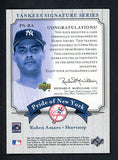 2003 UD Signature Series PN-RA Ruben Amaro Yankees 440729