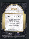 2016 Topps Tier One TIR-DDA Johnny Damon Yankees 441002