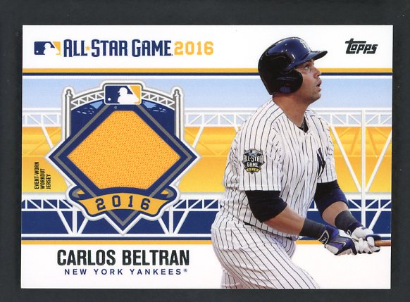 2016 Topps All Star Stitches ASTIT-CB Carlos Beltran Yankees 441056