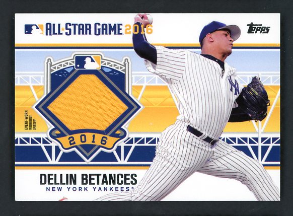 2016 Topps All Star Stitches ASTIT-DB Dellin Betances Yankees 441059