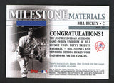 2002 Topps Tribute Milestone Bill Dickey Yankees 441061