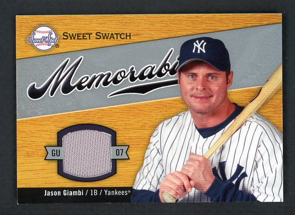 2007 UD Sweet Spot SW-JG Jason Giambi Yankees 441063