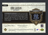 2006 SP Legendary Cuts BC-DL Don Larsen Yankees 441076