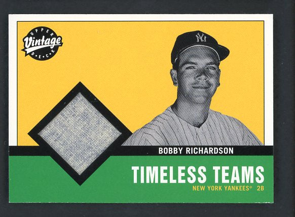 2001 UD Vintage NYY-BR Bobby Richardson Yankees 441092