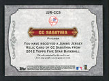 2012 Topps Five Star JIR-CCS C.C. Sabathia Yankees 441095
