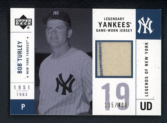 2001 UD Legends LYJ-BT Bob Turley Yankees 441103