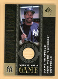 2007 SP Legendary Cuts WG-DW Dave Winfield Yankees 441123