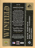 2007 SP Legendary Cuts WG-DW Dave Winfield Yankees 441123