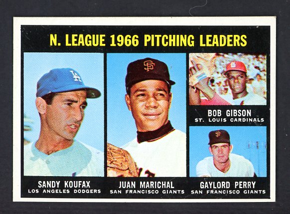 1967 Topps Baseball #236 N.L. Win Leaders Sandy Koufax EX-MT 441140