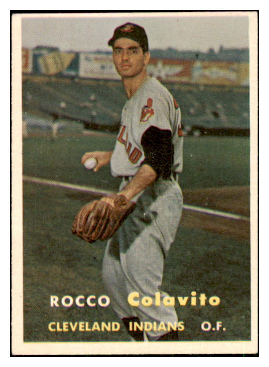 1957 Topps Baseball #212 Rocky Colavito Indians EX-MT 441174