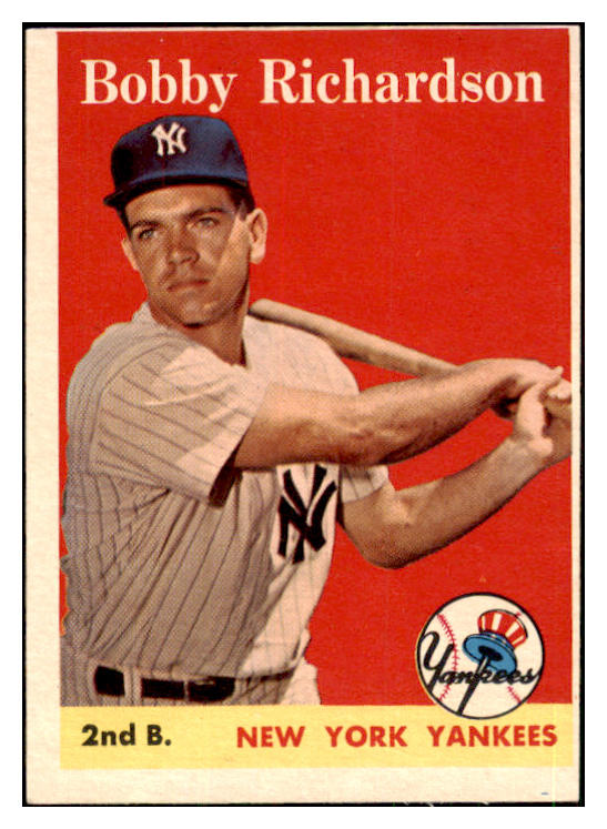 1958 Topps Baseball #101 Bobby Richardson Yankees VG-EX 441189