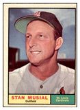1961 Topps Baseball #290 Stan Musial Cardinals EX 441201