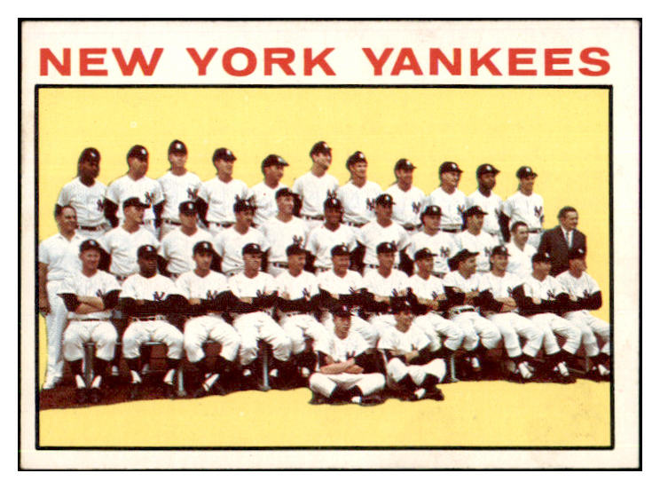 1964 Topps Baseball #433 New York Yankees Team NR-MT 441241