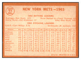 1964 Topps Baseball #027 New York Mets Team EX-MT 441245