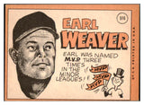 1969 Topps Baseball #516 Earl Weaver Orioles EX-MT 441265