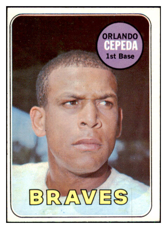 1969 Topps Baseball #385 Orlando Cepeda Braves EX-MT 441266
