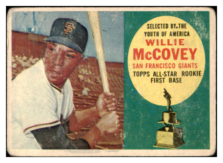 1960 Topps Baseball #316 Willie McCovey Giants Good 441285