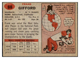 1957 Topps Football #088 Frank Gifford Giants EX-MT 441336