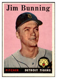 1958 Topps Baseball #115 Jim Bunning Tigers EX-MT 441361