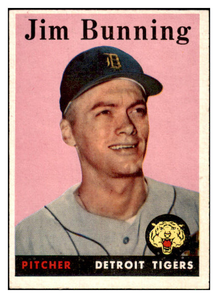 1958 Topps Baseball #115 Jim Bunning Tigers EX-MT 441361