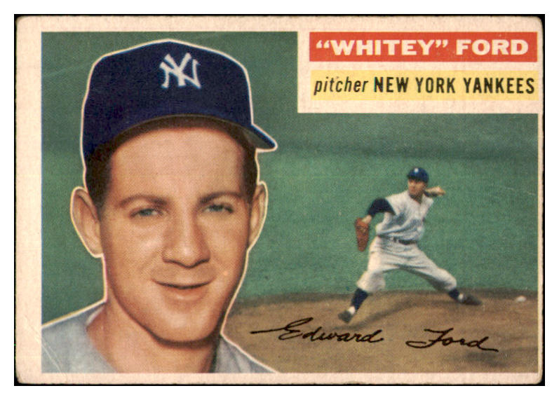 1956 Topps Baseball #240 Whitey Ford Yankees VG 441405