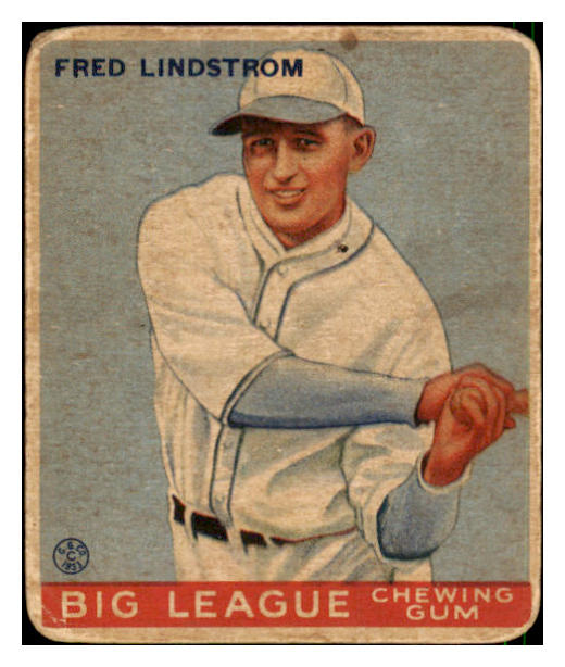 1933 Goudey #133 Fred Lindstrom Pirates VG 441427