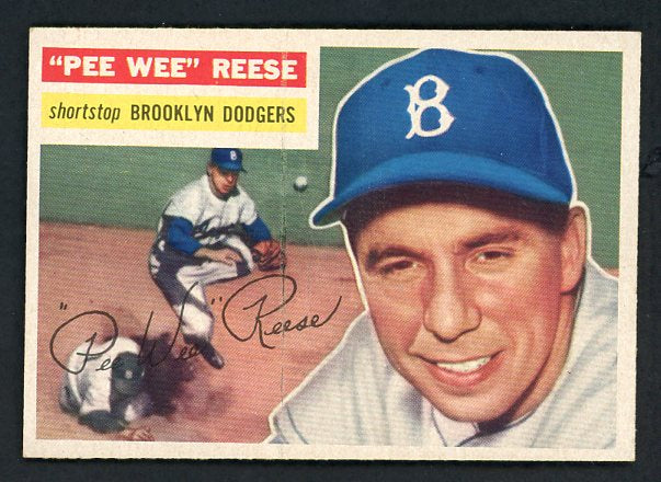 1956 Topps Baseball #260 Pee Wee Reese Dodgers NR-MT 441491